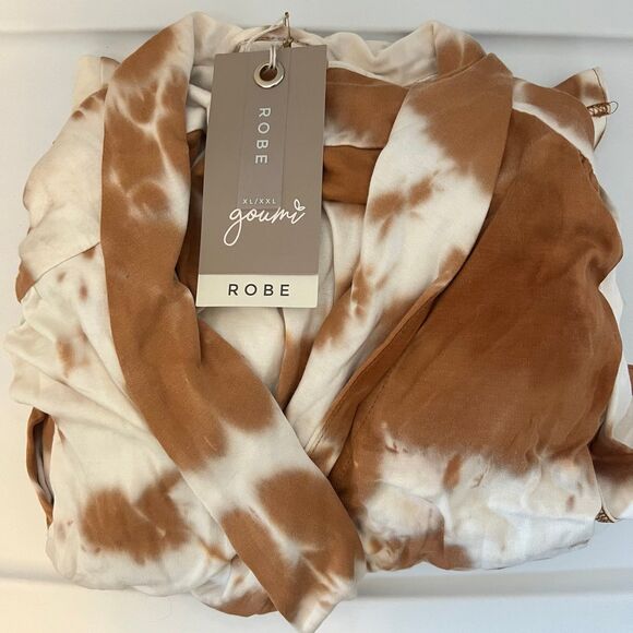 NWT Goumi Kids Mom Red Rocks Womens Robe XL / XXL Bamboo Organic Cotton Pockets - Picture 2 of 3